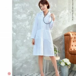 Lingeriecats Halloween Sexy Doctor Lab Coat Professional White Workwear Scrub Uniforms Medical Work Costume