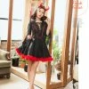 Costumes Lingeriecats Halloween Sexy Black Devil Demon Costume For Girl