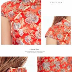 Lingerie Set Lingeriecats Charming Girl Elegant Romantic Jacquard Embroidery Colorful Lunar New Year Cheongsam Cosplay Costume Set