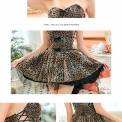 Lingeriecats Halloween Sexy Leopard Cat Kitty Party Dress Costume For Girl