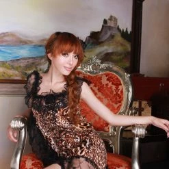 Green Sexy Black Leopard Clubwear Lace Lingerie Dress 15 Green Sexy Black Leopard Clubwear Lace Lingerie Dress