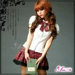 Anna Mu Back To Youth! 2 Pcs Student Costume