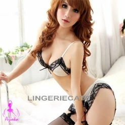 Anna Mu Silky Bikini Bra Set Lingerie Set