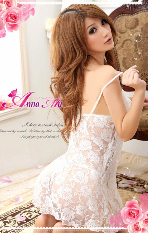 N/a Sexy White Open Front Babydoll Lingerie 2 N/a Sexy White Open Front Babydoll Lingerie