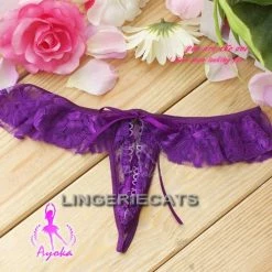 Anna Mu Flirtatious Purple Corset Set