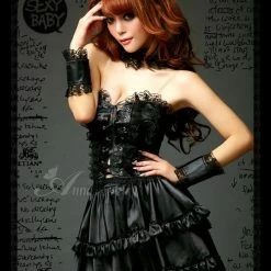 Anna Mu Chemise Lingeriecats Sexy Midnight Diva Classic Black Artificial Leather Party Dress 9 Anna Mu Chemise Lingeriecats Sexy Midnight Diva Classic Black Artificial Leather Party Dress