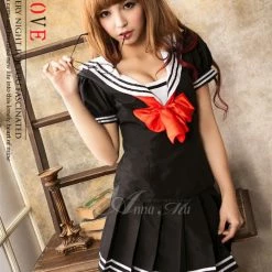 Anna Mu Lingerie Set Lingeriecats Sailor Style School Girl Uniform Cosplay Costume Set