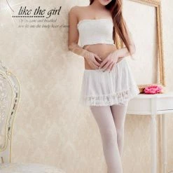 Anna Mu Lingerie Set Lingeriecats Sexy Marshmallow Skirt-like G-string Suspender Set