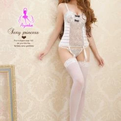Anna Mu Lingeriecats Sexy Loverly Seductive Sweet 4Pcs Corset Set Lingerie Set