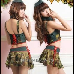 Anna Mu Sexy Army 3 Pieces Costume Costumes 16 Anna Mu Sexy Army 3 Pieces Costume Costumes