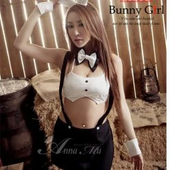 Anna Mu Lingeriecats Sexy Playful Bunny Girl Outfit Cosplay Costume Set