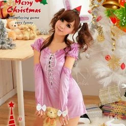 Anna Mu Lingeriecats Sexy Sweet Santa 4 Pcs Costume Costumes