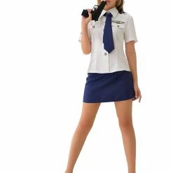 Anna Mu Lingerie Set LINGERIECATS Sexy Clear Sky Air Force Officer Cosplay Costume Set