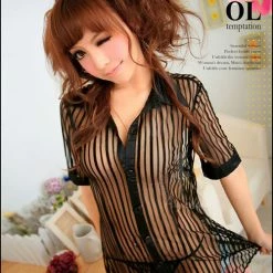 Anna Mu Seductive Secretary 2 Pcs Blouse Costume Costumes