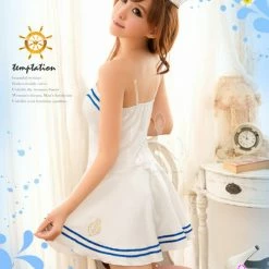 Anna Mu Lingeriecats Sexy Navy 3 Pcs Costume Costumes