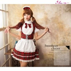 Anna Mu Costumes Lingeriecats Sexy Elegant Maid 2 Pcs Costume