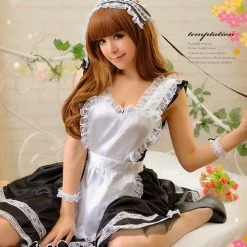 Anna Mu Lingeriecats Sexy Tender Chary Maid Outfit Cosplay Costume Set Lingerie Set