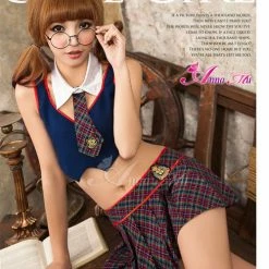 Anna Mu Lingeriecats Sexy Facinating School Girl Costume Costumes