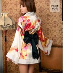 Anna Mu Lingerie Set Lingeriecats Sexy Luxury Japanese Pearl White Kimono Outfit Cosplay Costume Set