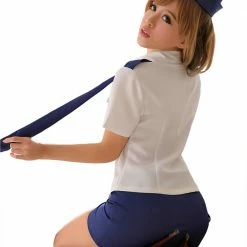 Anna Mu Lingerie Set LINGERIECATS Sexy Clear Sky Air Force Officer Cosplay Costume Set