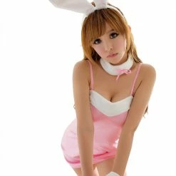 Anna Mu LINGERIECATS Sexy Classic 4pcs Bunny Girl Outfit Cosplay Costume Set
