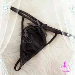 Anna Mu Lingerie Set Lingeriecats Sexy Coquettish Deep V Halter-neck Rayon Chemise Set