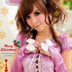 Anna Mu Lingeriecats Sexy Sweet Santa 4 Pcs Costume Costumes