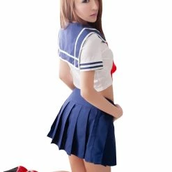 Anna Mu LINGERIECATS Japaness AV Style School Girl Uniform Cosplay Costume Set (Free Sport Pant Gift) Costumes