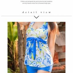 Anna Mu Lingeriecats Sexy Ocean Flora 2 Pcs Tankini Set