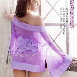 Anna Mu LINGERIECATS Sexy Purple Luster Japanese Doll Cosplay Kimono Costume Set Lingerie Set 17 Anna Mu LINGERIECATS Sexy Purple Luster Japanese Doll Cosplay Kimono Costume Set Lingerie Set
