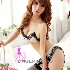 Anna Mu Silky Bikini Bra Set Lingerie Set