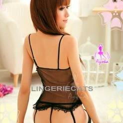 Anna Mu Sexy Kitty Corset Set Lingerie Set