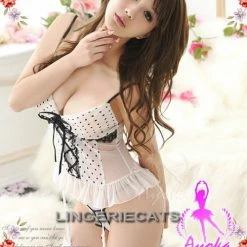 Anna Mu Attractive Chiffon Corset Set - White 11 Anna Mu Attractive Chiffon Corset Set - White