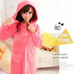 Anna Mu Chemise Lovely Hooded Pajama Dress 9 Anna Mu Chemise Lovely Hooded Pajama Dress