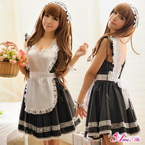 Anna Mu Lingeriecats Sexy Tender Chary Maid Outfit Cosplay Costume Set Lingerie Set 1 Anna Mu Lingeriecats Sexy Tender Chary Maid Outfit Cosplay Costume Set Lingerie Set