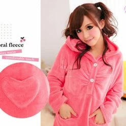 Anna Mu Chemise Lovely Hooded Pajama Dress 11 Anna Mu Chemise Lovely Hooded Pajama Dress