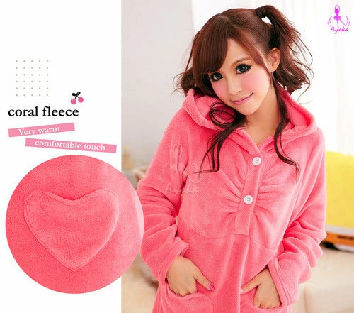 Anna Mu Chemise Lovely Hooded Pajama Dress 6 Anna Mu Chemise Lovely Hooded Pajama Dress