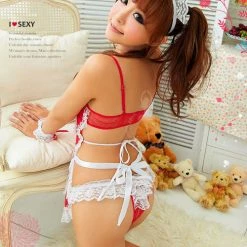 Anna Mu Costumes Sheer Maid 5Pcs Costume