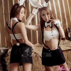 Anna Mu Lingeriecats Sexy Playful Bunny Girl Outfit Cosplay Costume Set