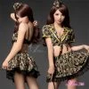 Anna Mu Lingeriecats Sexy Camouflage Amry Cosplay Costume Set Lingerie Set