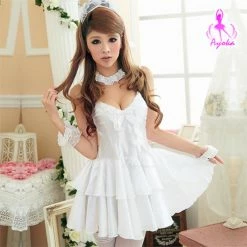 Anna Mu Lingeriecats Sexy Snow Bride 5 Pcs Costume