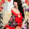 Anna Mu LINGERIECATS Brand Love Blossom Red And Black Kimono 2 Pcs Costume