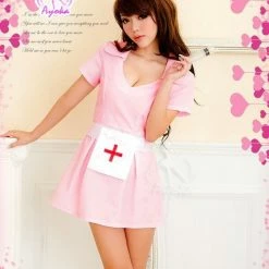Anna Mu Cutie Pink Nurse Costume Outfit Costumes