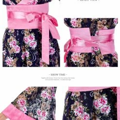 Lingeriecats Sexy Sweet Black Color Japanese Kimono Lingerie Robe 12 Lingeriecats Sexy Sweet Black Color Japanese Kimono Lingerie Robe