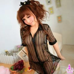 Anna Mu Seductive Secretary 2 Pcs Blouse Costume Costumes