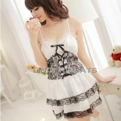 N/a Sexy Lolita Princess Clubwear Costume White Dress Chemise
