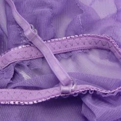 N/a Hot Sexy Open Front Purple Babydoll Lingerie