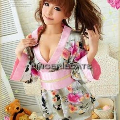 Anna Mu Colorful Kimono 2 Pcs Costume