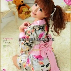 Anna Mu Colorful Kimono 2 Pcs Costume
