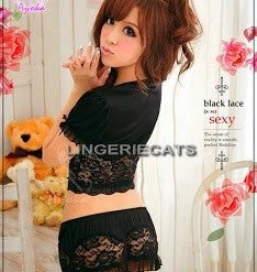 LingerieCats Dainty Gal 3 Pcs Cami Set Lingerie Set